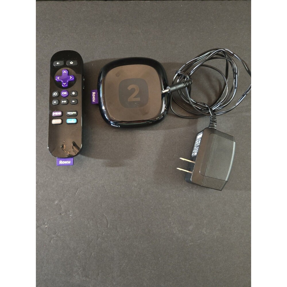 Roku 2 Streaming Media Player Model 2720X with Remote and Power Cord